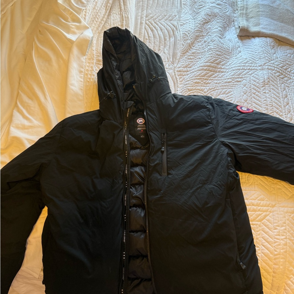 Canada Goose Black Men's Puffer Jacket with Hood